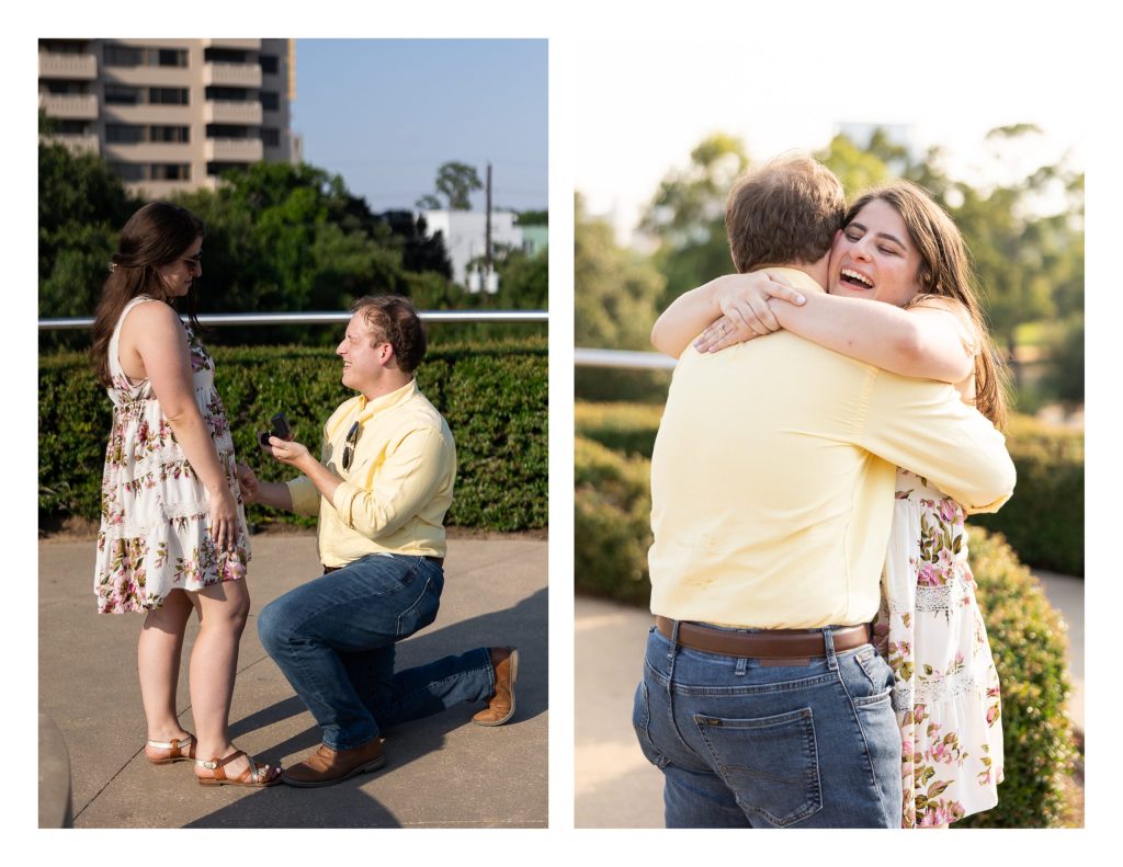 Ashton Proposed to McKenzie at the top of McGovern Centennial Gardens by Jessica Pledger Photography