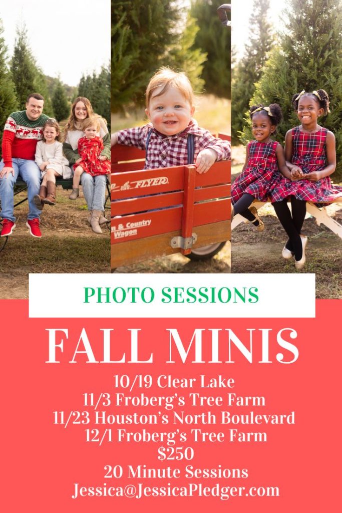 Houston Fall and Winter Mini Sessions 2024 by Jessica Pledger Photography