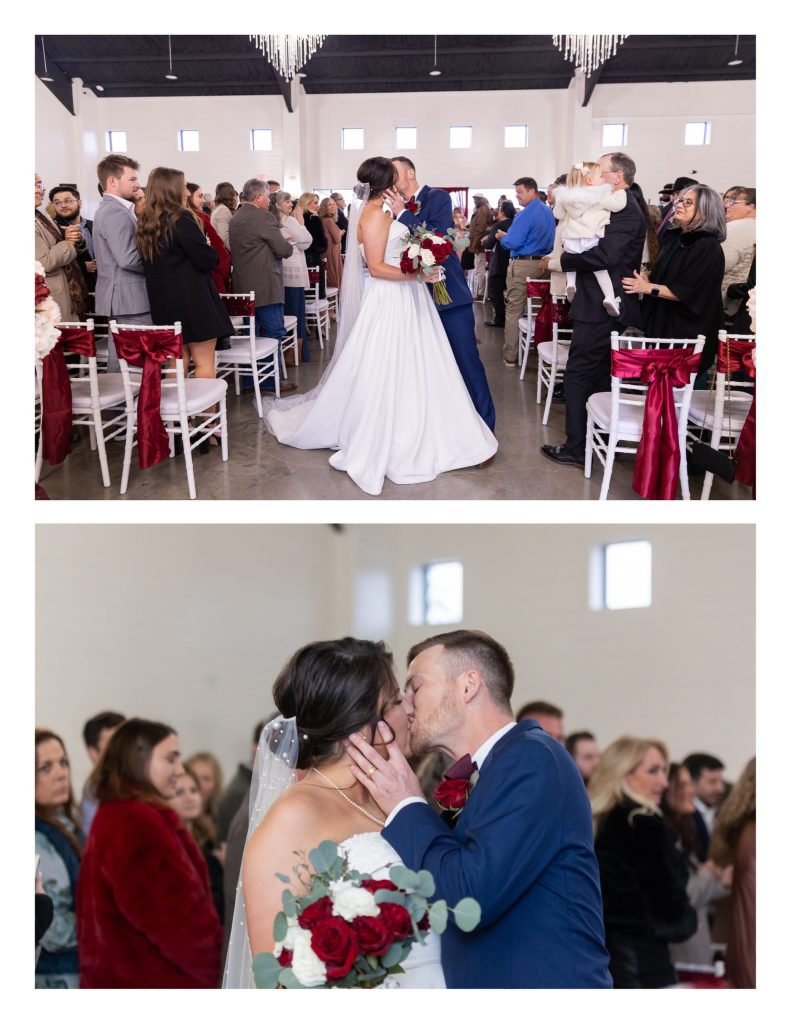 Sydney and Keegan's elegant December wedding at La Maison Blanc with Photography by Jessica Pledger Photography