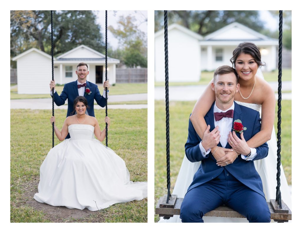 Sydney and Keegan's elegant December wedding at La Maison Blanc with Photography by Jessica Pledger Photography